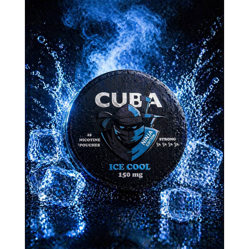 Снюс CUBA NINJA Ice Cool (Крижана м'ята) 150mg/g